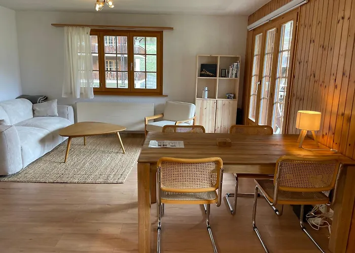 Lägenhet Grand Calme Avec Vue, Balcon Et Parking Couvert Evolène